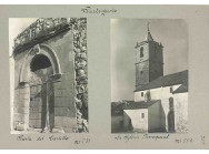Portada del castillo e Iglesia de Villardompardo en 1913